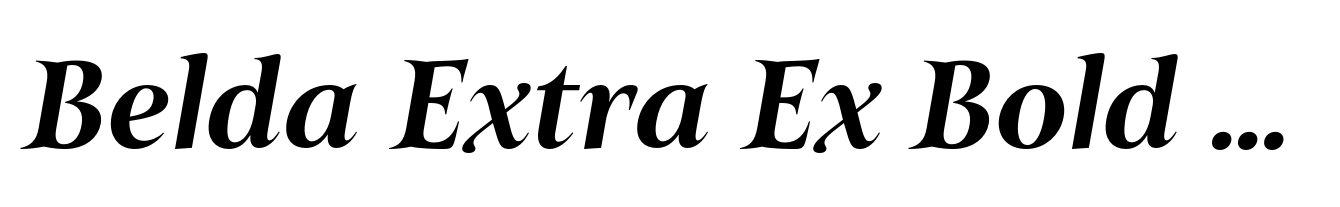 Belda Extra Ex Bold Italic